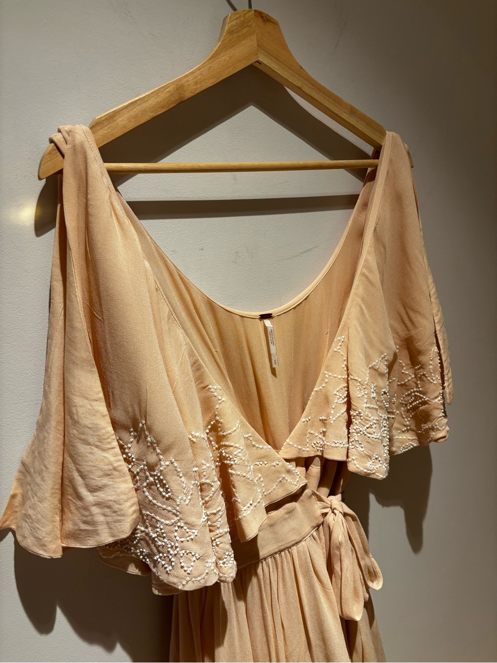 Free People Cream Mini Dress - Picture 7 of 12